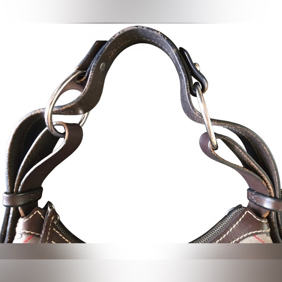 Dooney & Bourke Black Red and Gray Signature
Monogram Shoulder Bag - Picture 11 of 12